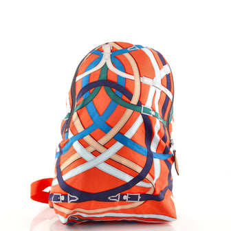 Hermes Airsilk Backpack Printed Silk