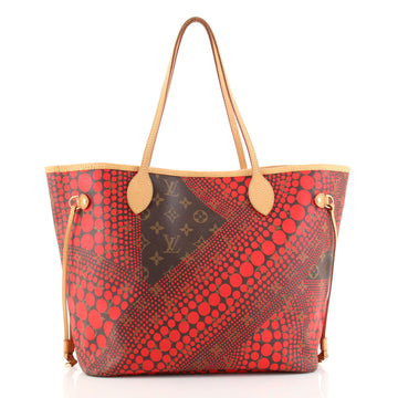 Louis Vuitton Neverfull Tote Limited Edition Kusama Waves Monogram Canvas MM