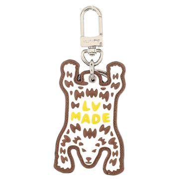 Louis Vuitton Nigo Bear Bag Charm and Key Holder Printed Leather and Limited Edition Giant Damier