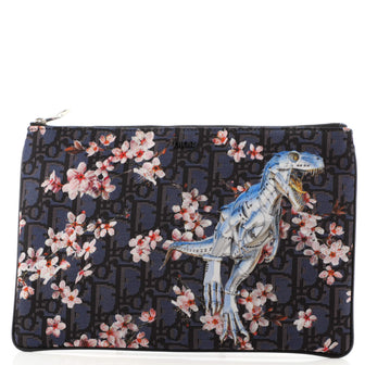 Christian Dior Sorayama Pouch Printed Oblique Nylon