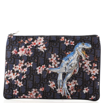 Christian Dior Sorayama Pouch Printed Oblique Nylon