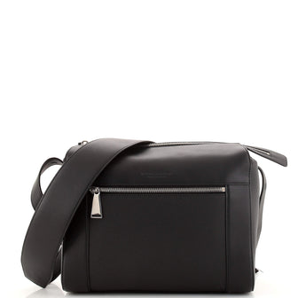 Bottega Veneta Messenger Bag Leather with Rubberized Canvas Medium