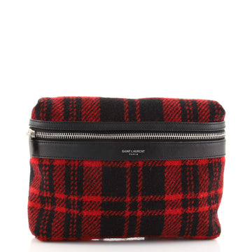 Saint Laurent City Belt Bag Tartan Wool
