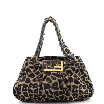 Fendi Mia Tote Printed Fabric Small