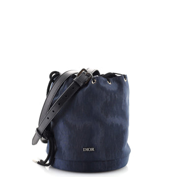 Christian Dior Drawstring Bucket Bag Nylon Small