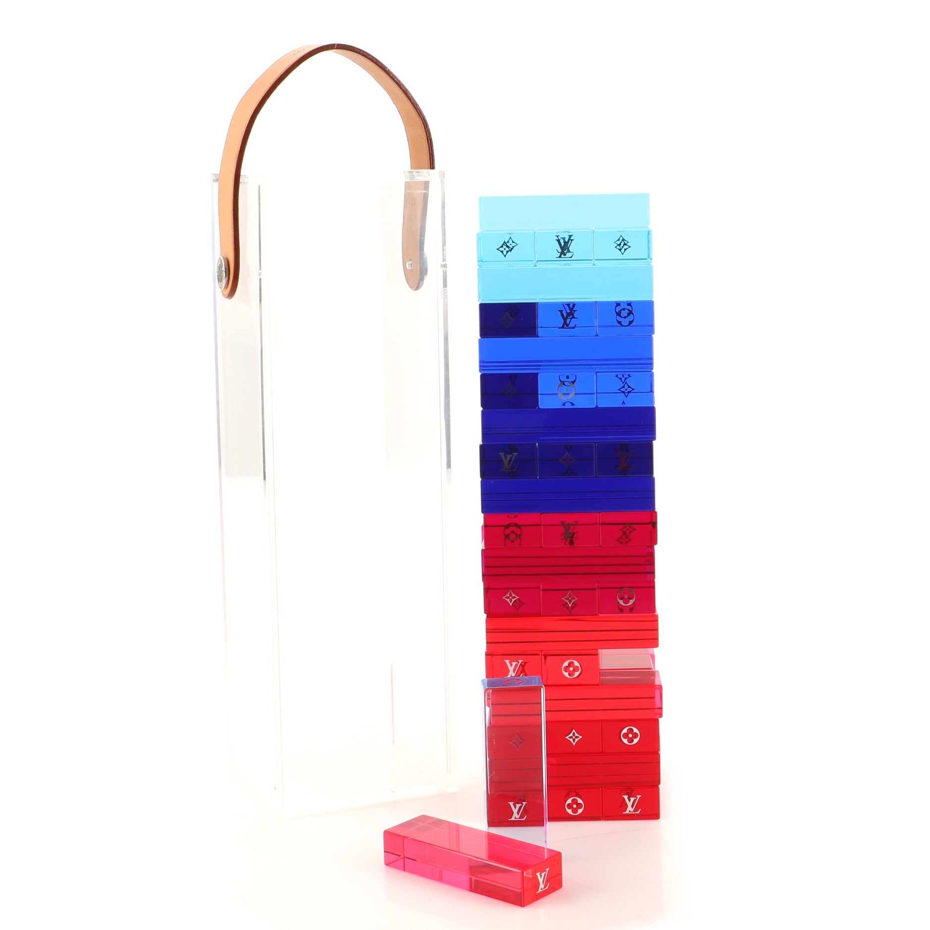 Louis Vuitton Monogram Tower Jenga Set Plexiglass Multicolor 145429397