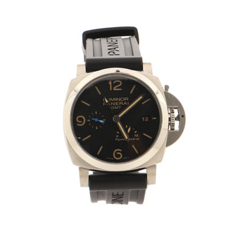 Panerai Luminor 1950 3 Days GMT Power Reserve Automatic Watch Stainless Steel and Rubber 44