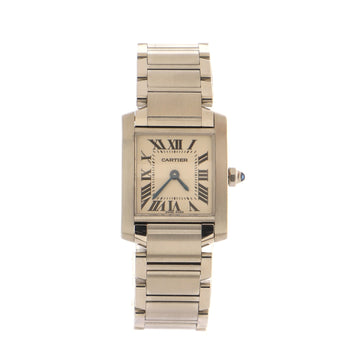 Cartier Tank Francaise Quartz Watch Stainless Steel 20