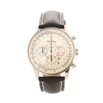 Breitling Mont Brillant Automatic Watch Stainless Steel and Leather 37