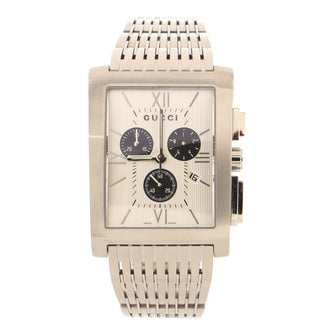 Gucci G-Metoro Chronograph Quartz Watch Stainless Steel 34