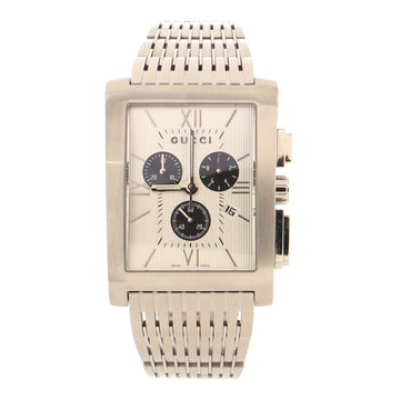 Gucci G-Metoro Chronograph Quartz Watch Stainless Steel 34