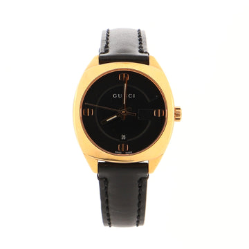 Gucci GG2570 Quartz Watch Plated Metal and Leather 29