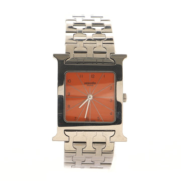 Hermes Heure H Quartz Watch Stainless Steel 26