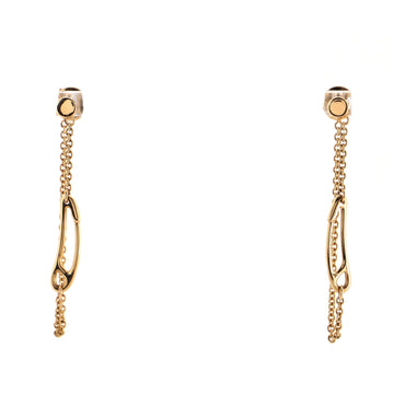 Hermes Chaine D'Ancre Mini Punk Earrings 18K Rose Gold