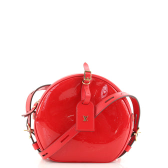 Louis Vuitton Boite Chapeau Souple Bag Monogram Vernis MM Red 14542948