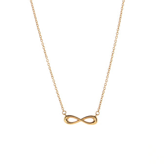 Tiffany & Co. Infinity Pendant Necklace 18K Yellow Gold