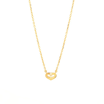 Cartier C Heart de Cartier Pendant Necklace 18K Rose Gold with Diamond XS