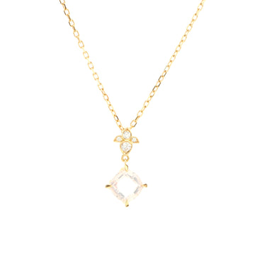 Cartier Indian Mystery Ryuse Necklace 18K Rose Gold with Rose Quartz  and Diamonds