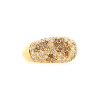 Cartier Metisse Sauvage Ring 18K Yellow Gold with Diamonds and Colored Diamonds