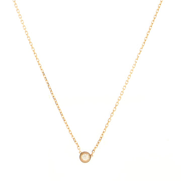 Cartier Diamants Legers Pendant Necklace 18K Rose Gold with Diamond XS