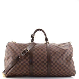 Louis Vuitton Keepall Bandouliere Bag Damier 55