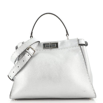Fendi Selleria Peekaboo Bag Rigid Leather Regular