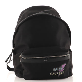 Saint Laurent City Backpack Canvas Medium