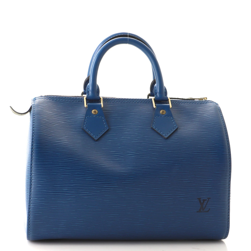 Louis Vuitton Red Epi Leather Speedy 25 - Blue Spinach