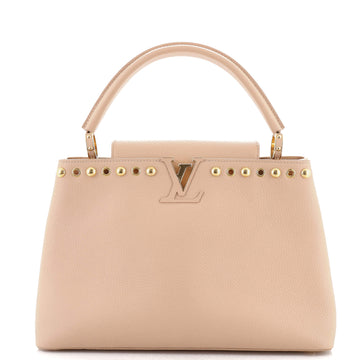 Louis Vuitton Capucines Bag Studded Leather MM