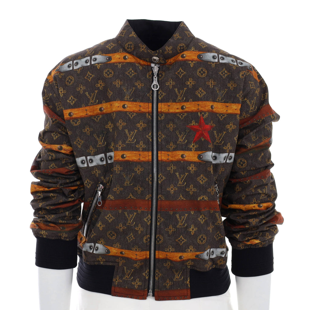 HOT Louis Vuitton Ombre Black Brown Luxury Brand Bomber Jacket Limited  Edition