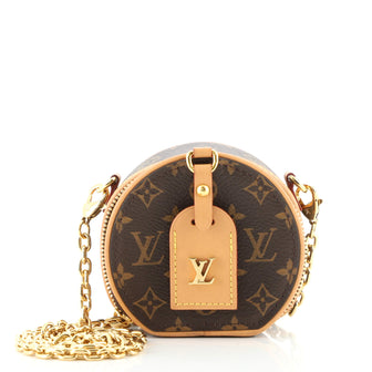 Louis Vuitton Boite Chapeau Necklace Bag Monogram Canvas