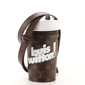 Louis Vuitton Coffee Cup Convertible Pouch Everyday Signature Vintage Monogram Canvas
