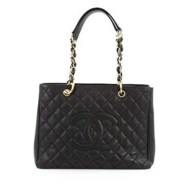 Chanel Grand Shopping Tote Quilted Caviar Black