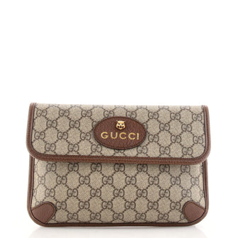Gucci Neo Vintage Flap Belt Bag GG Coated Canvas