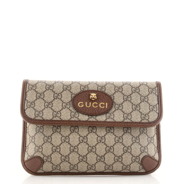 Gucci Neo Vintage Flap Belt Bag GG Coated Canvas