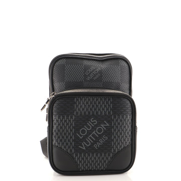 Louis Vuitton Amazone Sling Bag Limited Edition Damier Graphite 3D