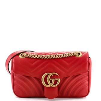 Gucci GG Marmont Flap Bag Matelasse Leather Small