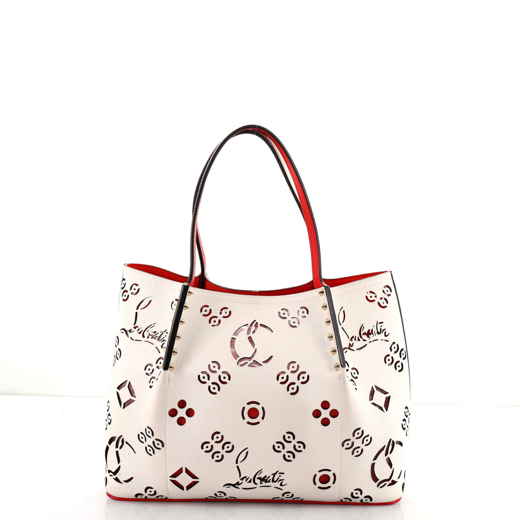 Cabarock Perforated Tote Bag in Beige - Christian Louboutin