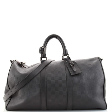 Louis Vuitton Keepall Bandouliere Bag Damier Infini Leather 45