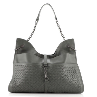 Bottega Veneta Beverly Handbag Intrecciato Nappa Large