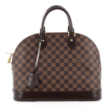 Louis Vuitton Alma Handbag Damier MM Brown