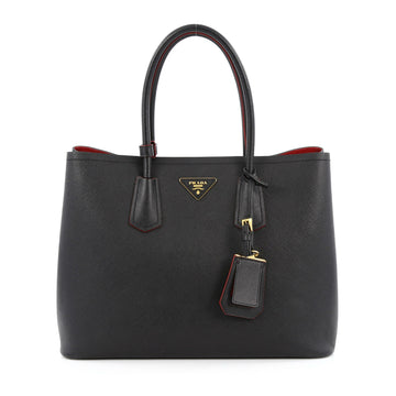 Cuir Double Tote Saffiano Leather Medium