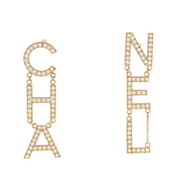 Chanel CHA-NEL Drop Earrings Metal with Crystals