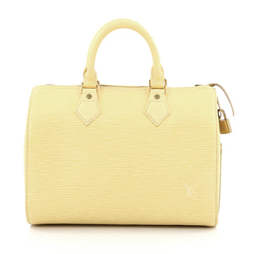 Louis Vuitton Speedy Handbag Epi Leather 25 Yellow