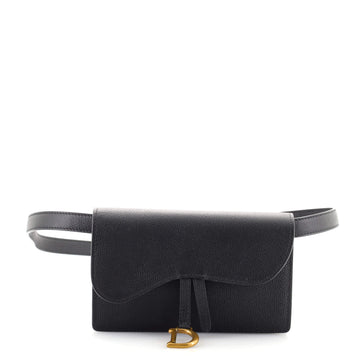 Christian Dior Saddle Rectangular Belt Bag Leather