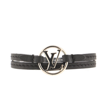 Louis Vuitton LV Circle Double Wrap Bracelet Leather and Metal