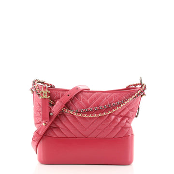 Chanel Gabrielle Hobo Chevron Aged Calfskin Medium