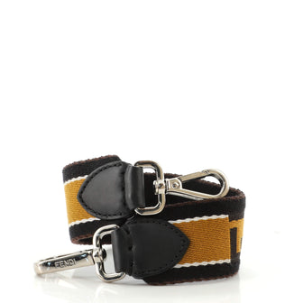 Fendi FF Logo Mini Strap You Short Shoulder Strap Canvas