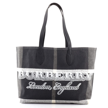 Burberry Doodle Reversible Tote Printed Canvas Large