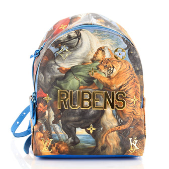 Louis Vuitton Palm Springs Backpack Limited Edition Jeff Koons Rubens Print Canvas PM